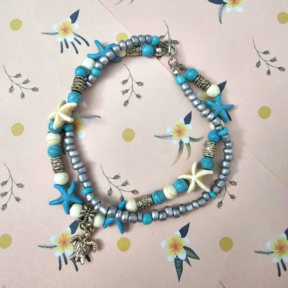 Ocean Theme Anklet